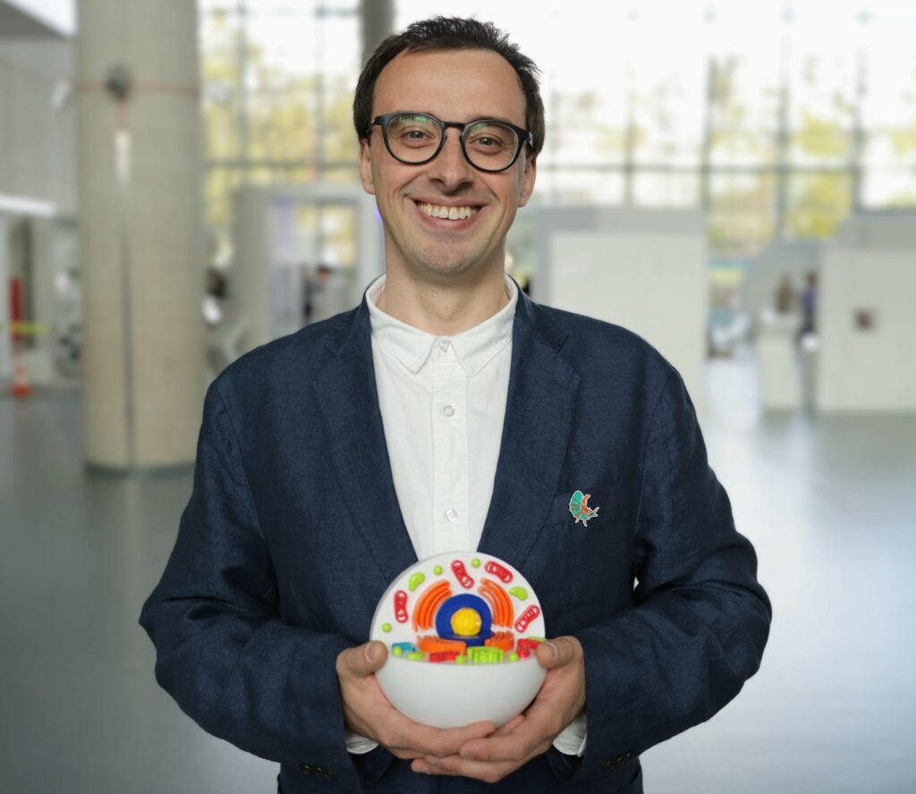 Wojciech Siwek speaking at Pomorska Noc Naukowców 2026 (Pomeranian Researchers' Night)