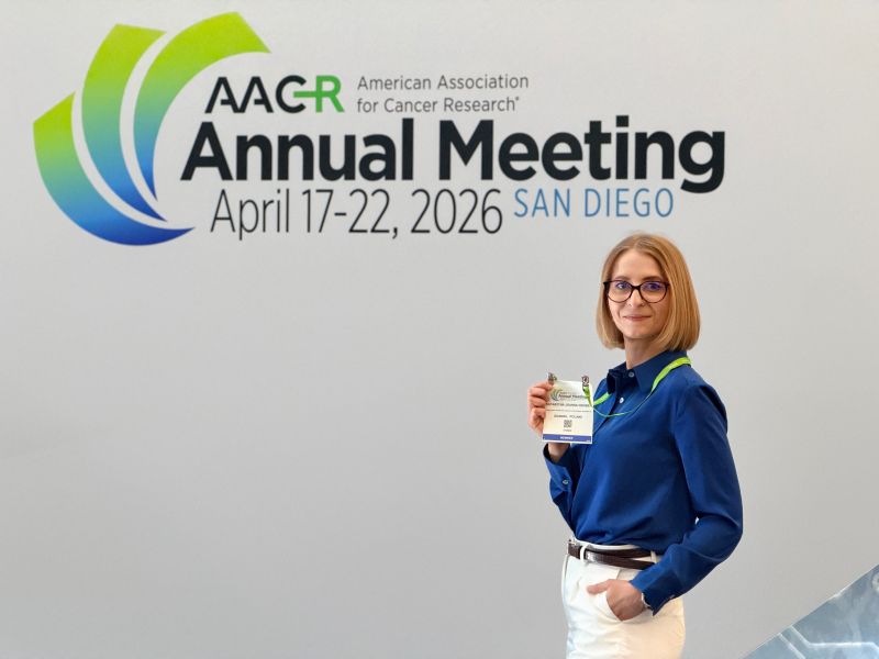 Dr Katarzyna Dziubek at the AACR Annual Meeting 2026 in San Diego